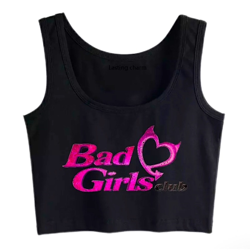 Black BGC Cropped Tank Top Merch